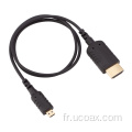 HDMI à Micro HDMI Conception d'angle droit masculin